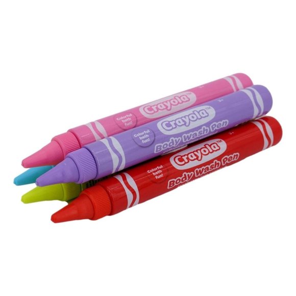 Crayola Colorful Assorted Body Wash Pens Multicolor Lot of 5 Children 3+ New - Picture 1 of 3